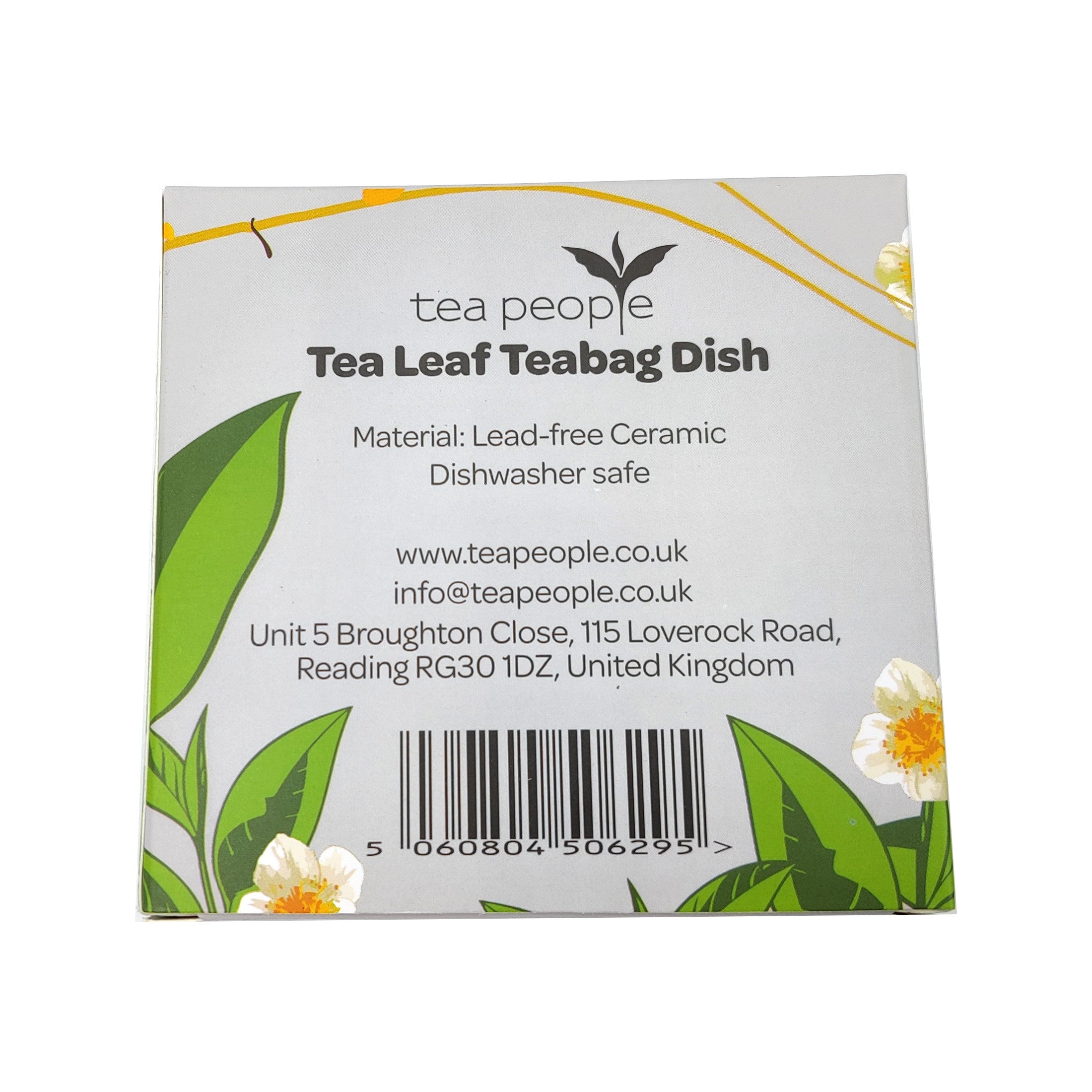 Gold Rimmed Tea Leaf Teabag Dish