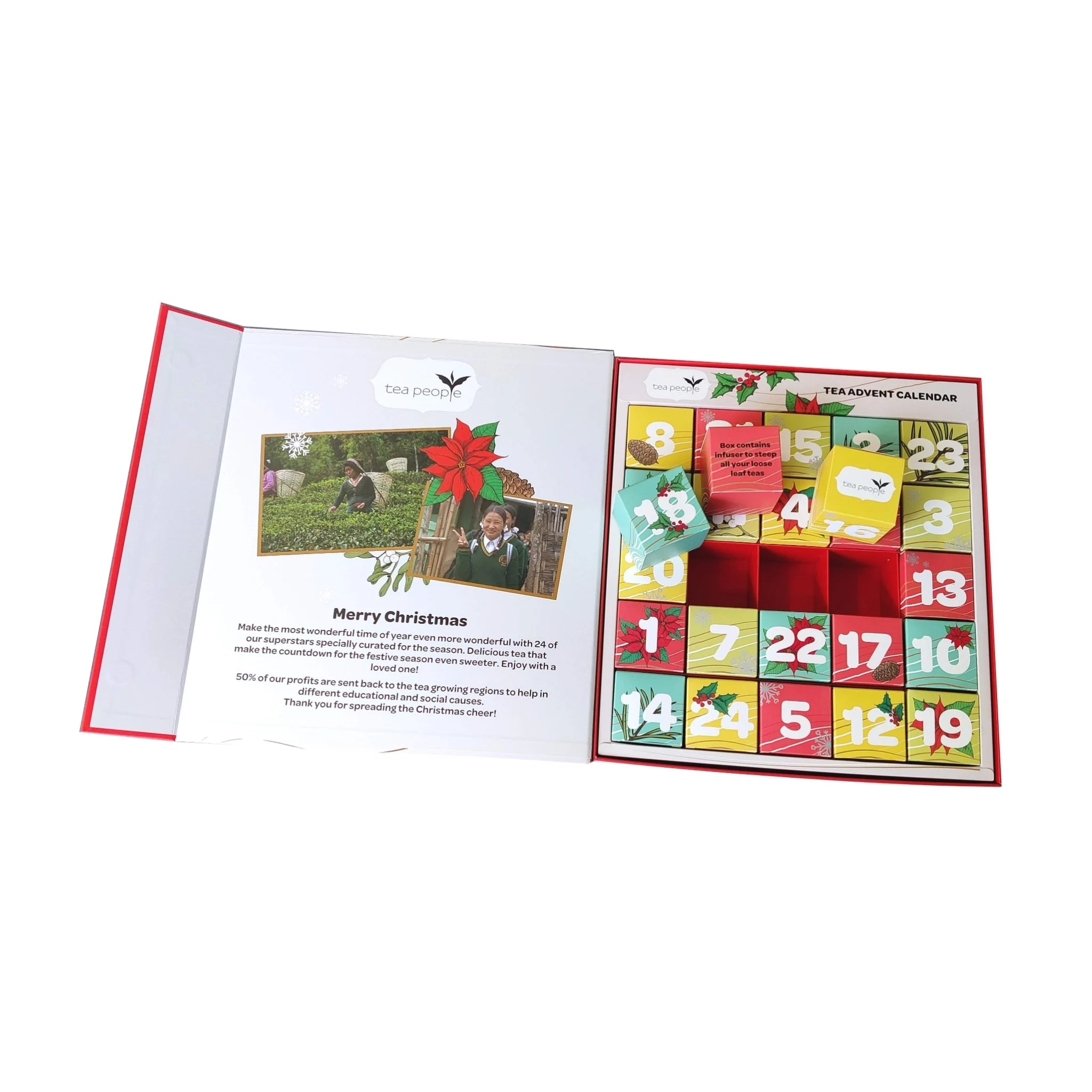 Tea People Advent Calendar - 24 Loose Teas + Infuser
