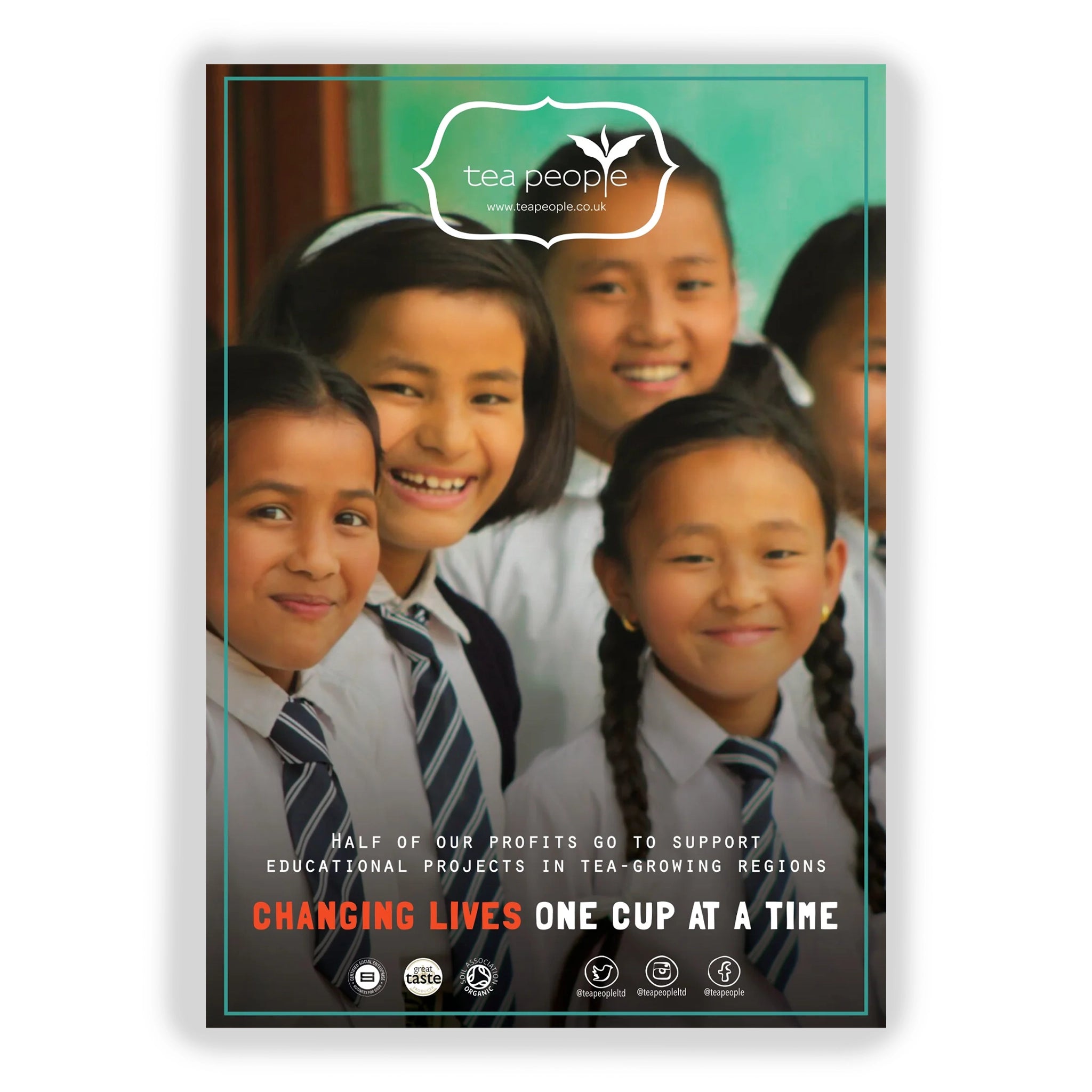 Tea People Changing Lives - A1 Size Glossy Poster