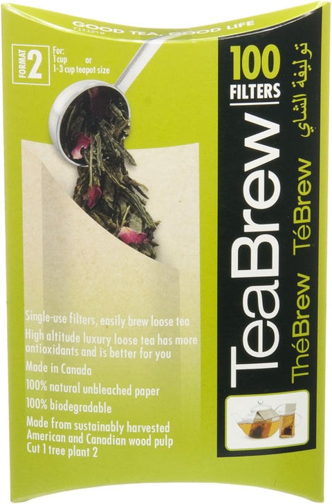 Tea Brew 100 Disposable Tea Filters