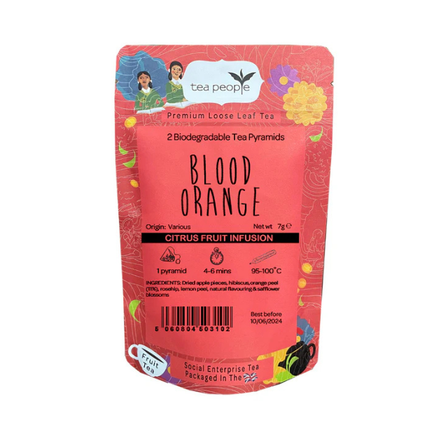 Blood Orange - Fruit Tea Pyramids