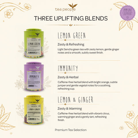 Immune Support Tea Gift Set – 3 Tin Wellness Tea Collection