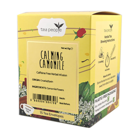 Calming Camomile - Herbal Tea Envelopes — box of 15 individually wrapped tea envelopes