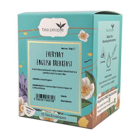 Everyday English Breakfast - Tea Envelopes — box of 15 individually wrapped tea envelopes