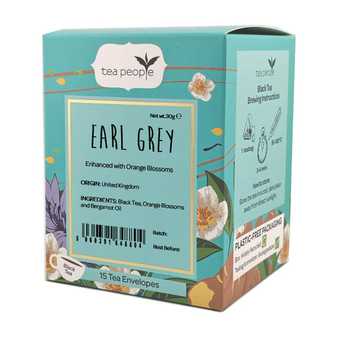 Earl Grey - Tea Envelopes — box of 15 individually wrapped tea envelopes