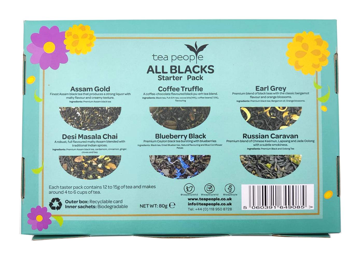 All Blacks - Starter Pack of 6 Black Teas Loose