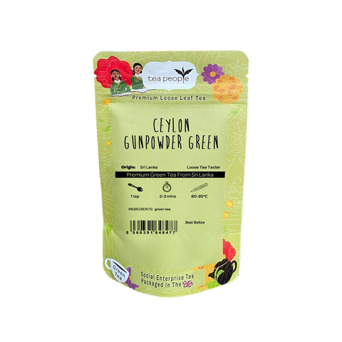 Ceylon gunpowder loose green tea taster pack