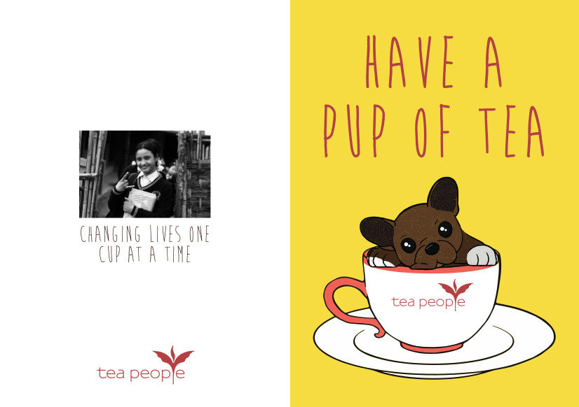 Pup of Tea Greeting Card