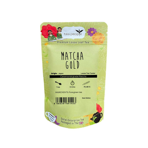 Japanese Matcha Gold green tea taster pack with premium quality powder