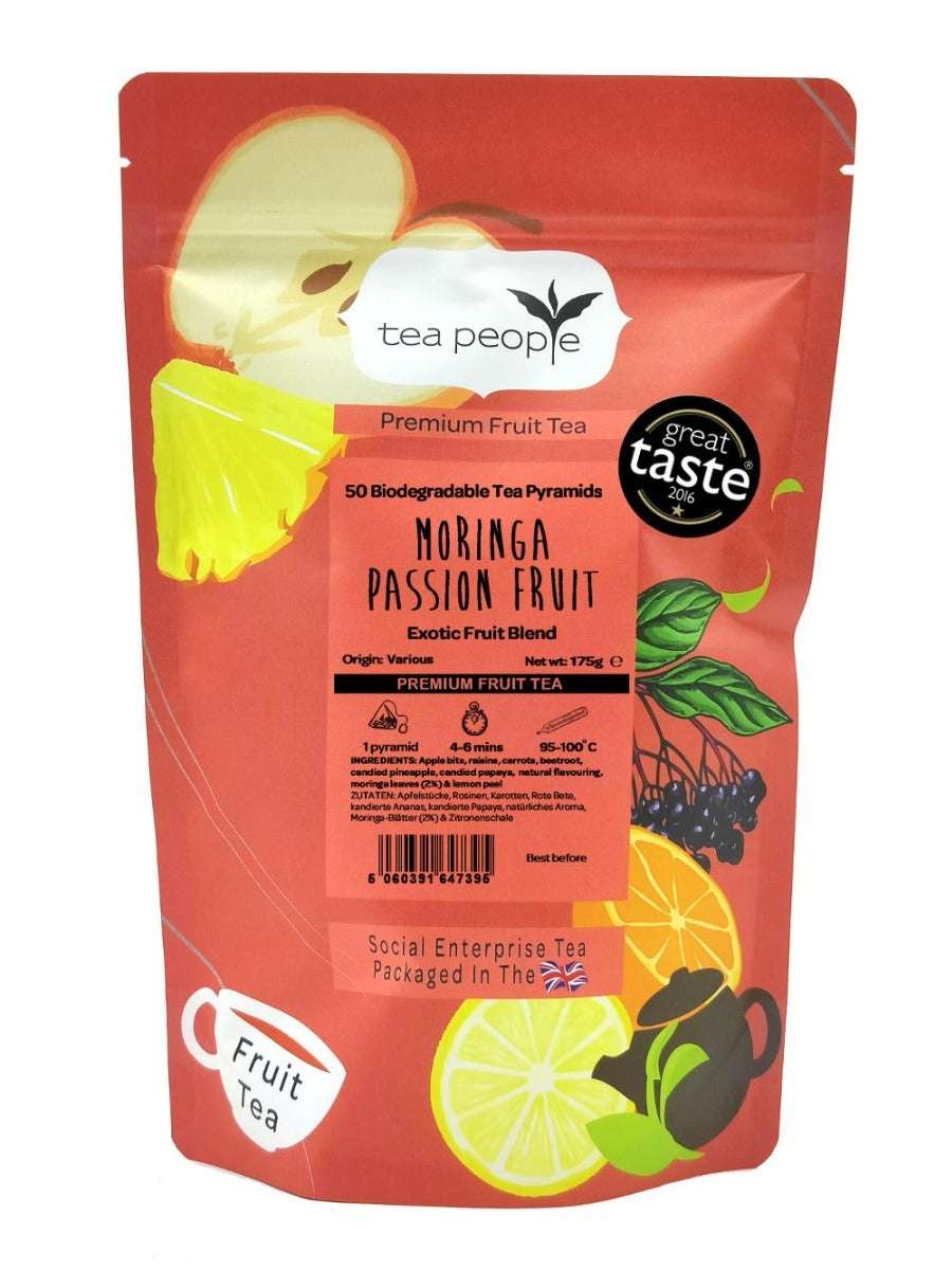 Moringa Passion Fruit - Fruit Tea Pyramids