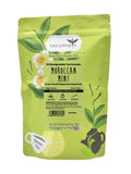 Refreshing 50 pyramid teabags of Moroccan Mint Green Tea with peppermint and spearmint blend