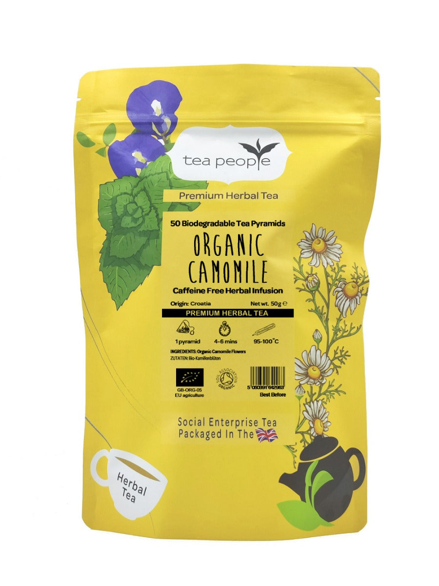 Organic Camomile - Herbal Tea Pyramids