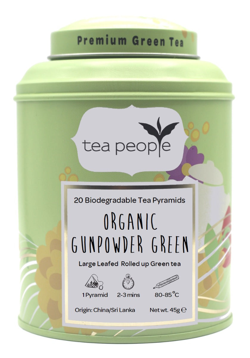 Organic Gunpowder Green - Green Tea Pyramids