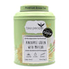 Pineapple Matcha Green Tea tin with 20 biodegradable pyramid bags