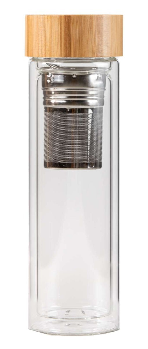 Portable Glass Bottle with Infuser 350ml